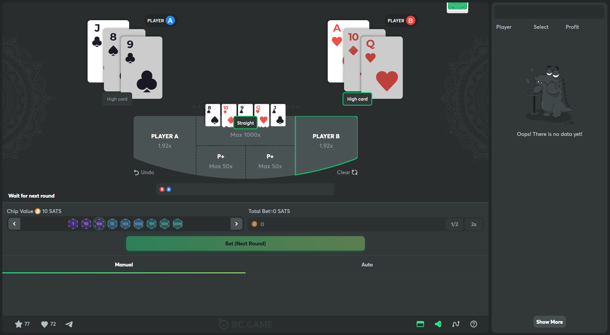 bc game casino bc originals teen patti game demo screen