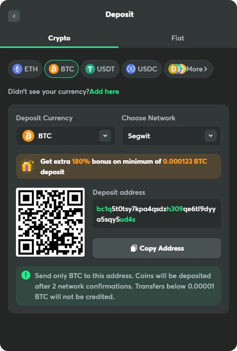 bc game casino deposit in cryptocurrency