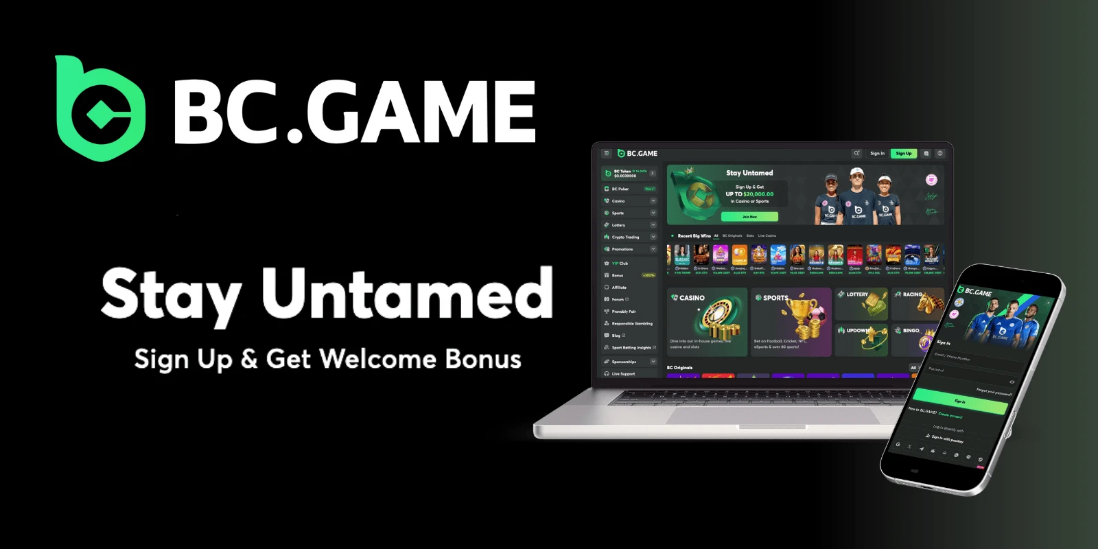 login to bc game casino