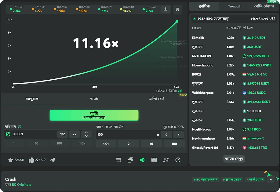 bc originals crash game demo in bengali