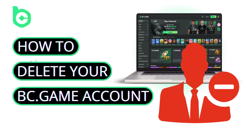 how to delete a bc game account