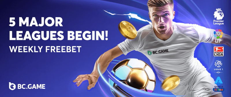 weekly free bet football league at bc game promo