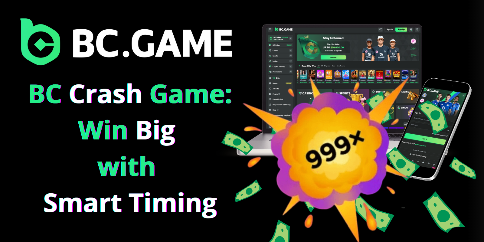 A guide on how to play bc game crash game and win
