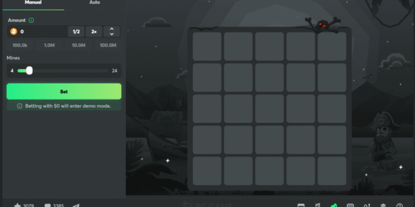 bc game casino originals mines demo screenshot