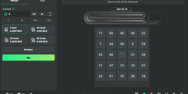 original crypto bingo game at bc game casino